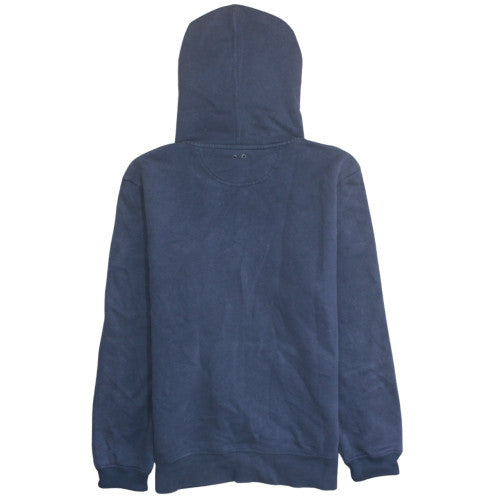 Converse Men’s Blue Full Zip Hoodie Size M Classic Logo Fleece