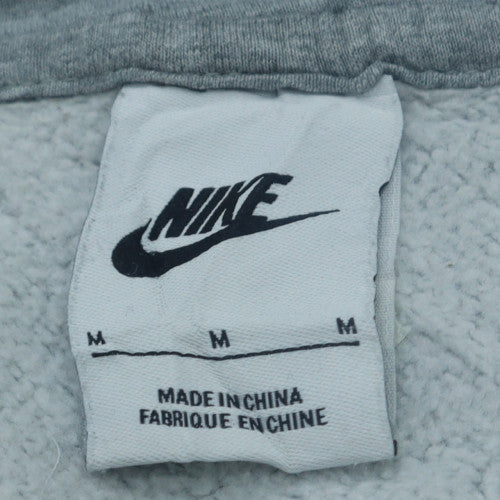 Nike Womens Grey Full Zip Hoodie Sweatshirt Size M