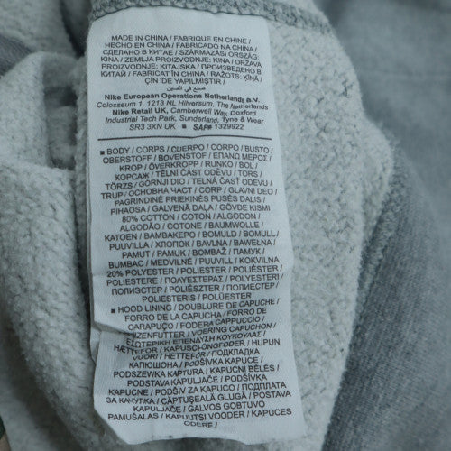 Nike Womens Grey Full Zip Hoodie Sweatshirt Size M