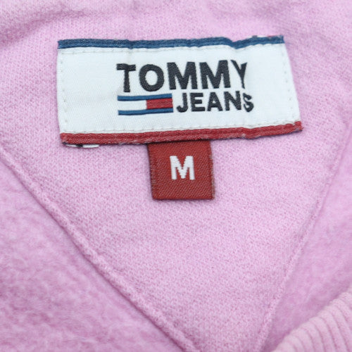 Tommy Jeans Womens Pink Crew Neck Pullover Sweatshirt Size M