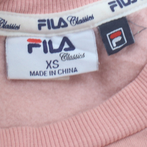 Fila Classics Women's Pink Crew Neck Pullover Sweatshirt XS