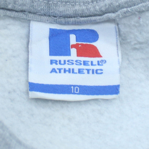 Russell Athletic Womens Grey Crew Neck Sweatshirt Size 10