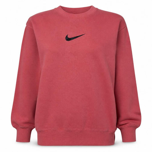 Nike Women’s Pink Small Pullover Crew Neck Sweatshirt Classic Fit