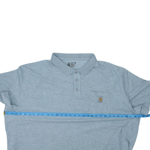 Carhartt Men's Grey 4XL Loose Fit Polo Shirt