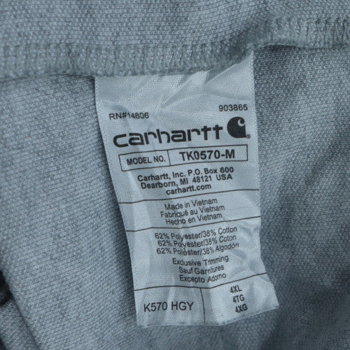 Carhartt Men's Grey 4XL Loose Fit Polo Shirt