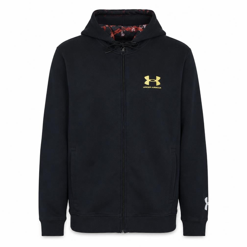 Under Armour Men's Black Full Zip Hoodie Size M Loose Fit
