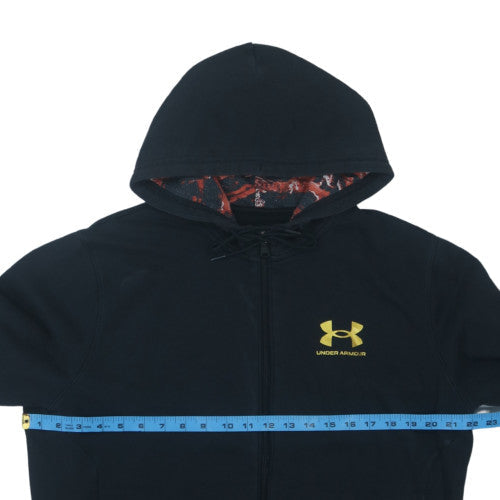 Under Armour Men's Black Full Zip Hoodie Size M Loose Fit