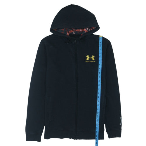 Under Armour Men's Black Full Zip Hoodie Size M Loose Fit