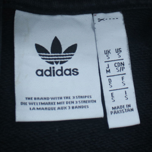 adidas Men's Black Pullover Hoodie M Logo Fleece Sweatshirt