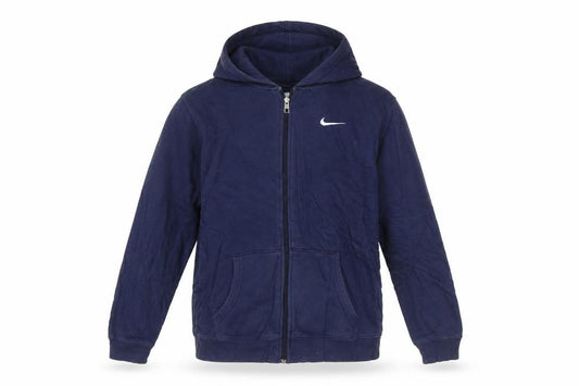 Nike Teens Blue Full Zip Hoodie XL Sports Cotton Fleece