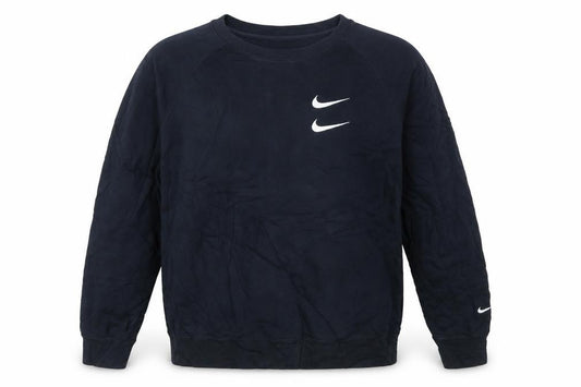 Nike Men's Black Crew Neck Pullover Sweatshirt L Graphic Logo