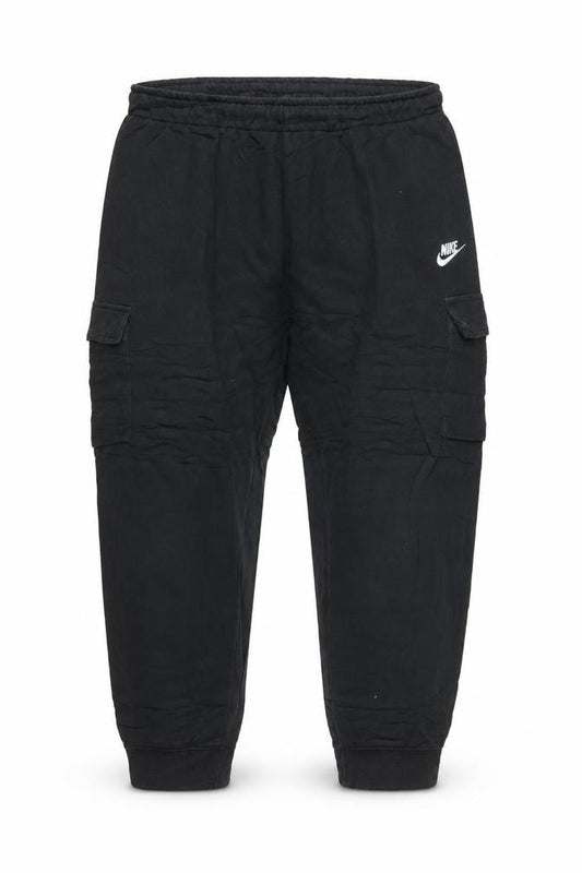 Nike Women Black XL Cargo Jogger Trousers Cotton Blend