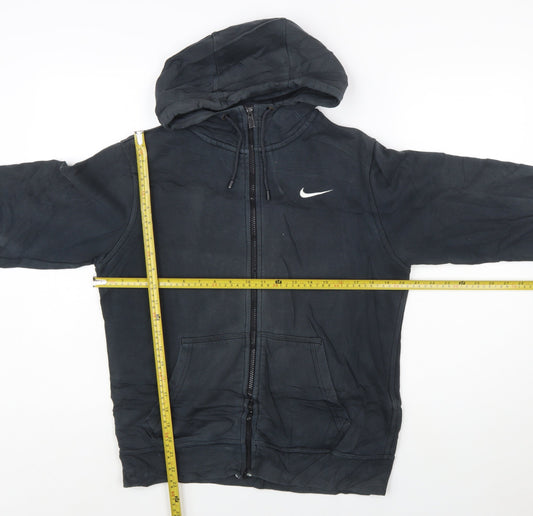 Nike Men's Black Full Zip Hoodie Size S Sports Fleece Sweatshirt