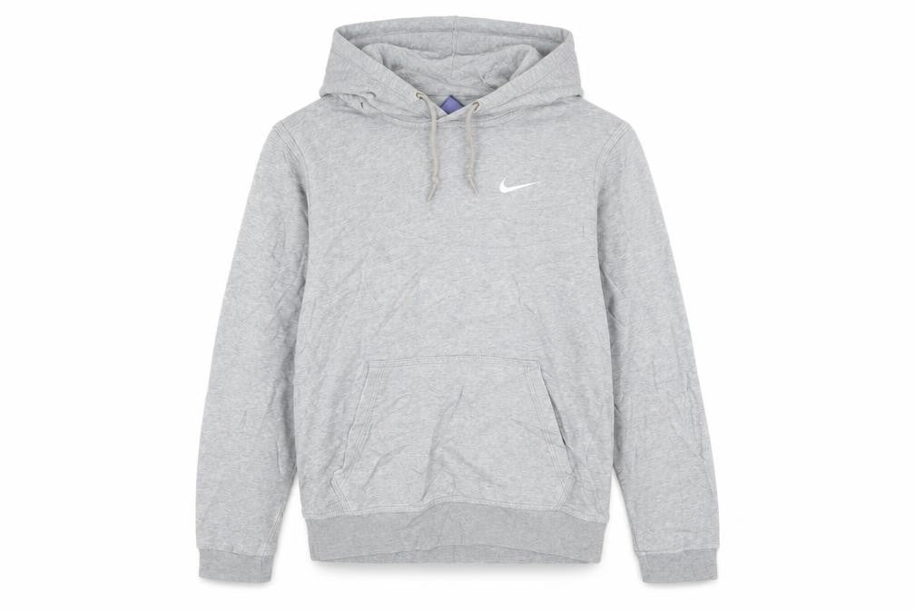 Nike Men's Grey Pullover Hoodie Size S Regular Fit Long Sleeve