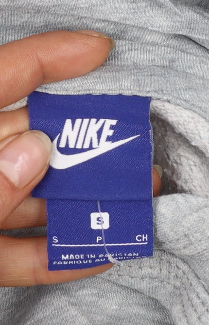 Nike Men's Grey Pullover Hoodie Size S Regular Fit Long Sleeve