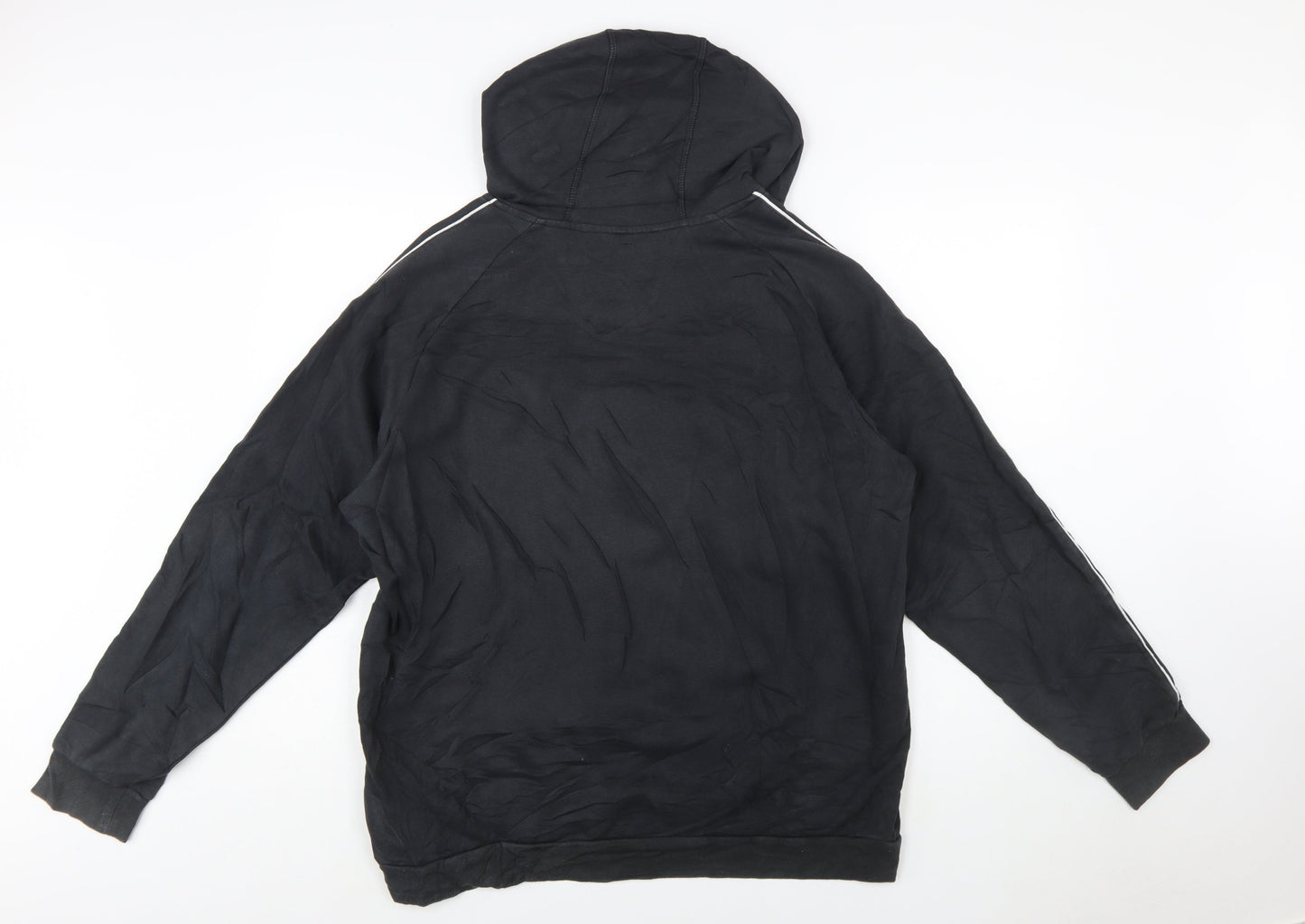 Adidas Men’s Black XL Pullover Hoodie Sports Logo Sweatshirt