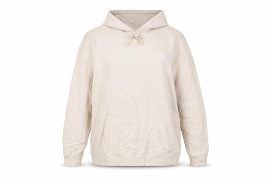 Nike Womens Beige Pullover Hoodie XL Cotton Blend Casual