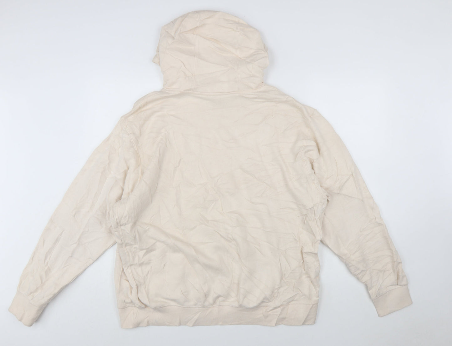 Nike Womens Beige Pullover Hoodie XL Cotton Blend Casual