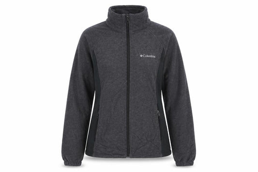 Columbia Womens Grey Fleece Full Zip Jacket Size S