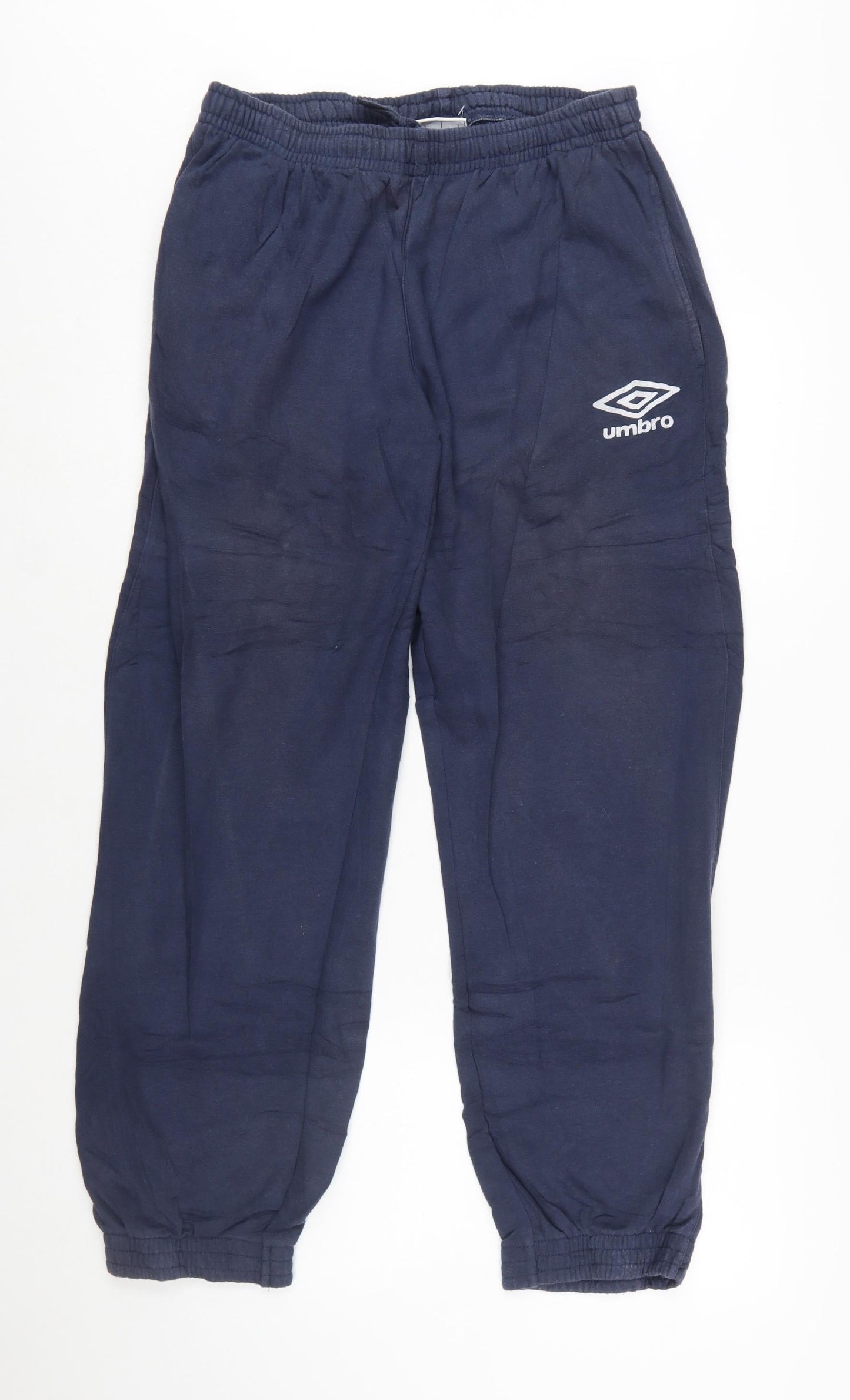 Umbro Men's Blue Jogger Trousers L Cotton Blend Sportswear