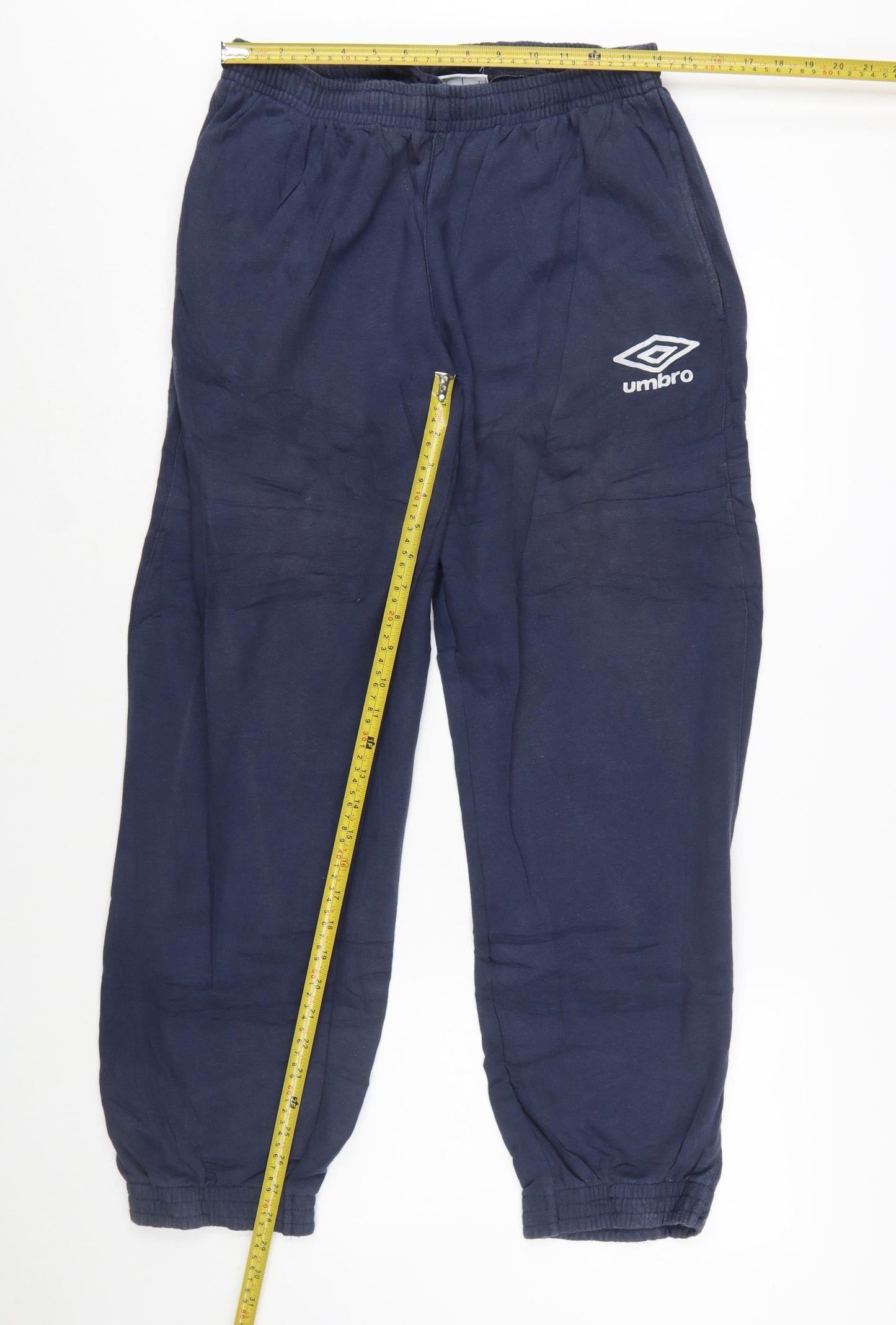 Umbro Men's Blue Jogger Trousers L Cotton Blend Sportswear