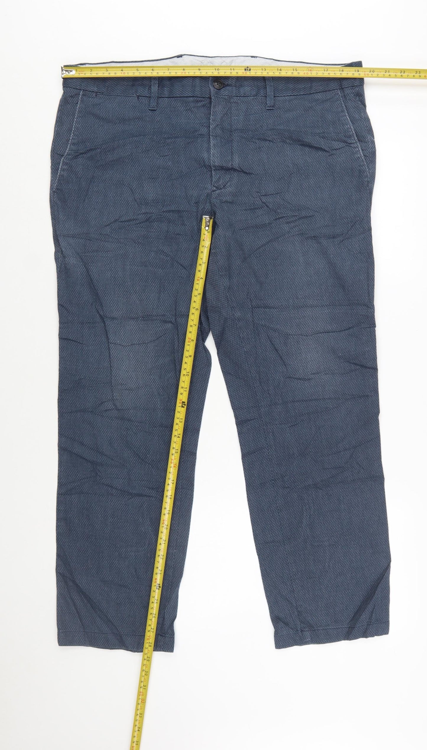 Tommy Hilfiger Men's Blue Chino Trousers 38x34 Regular Fit