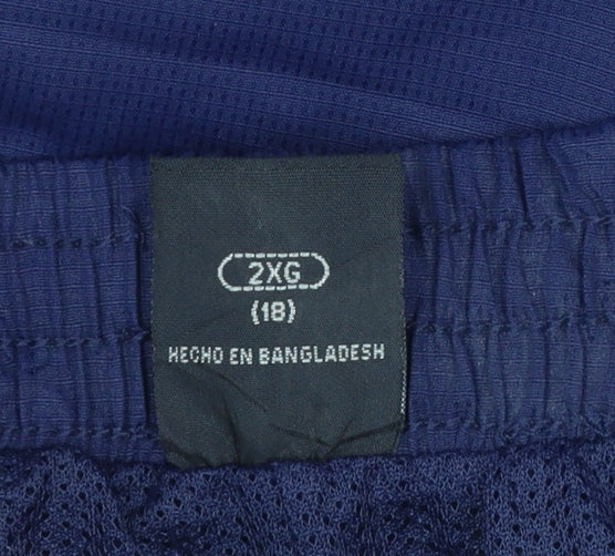 Starter Womens Blue Size 18 Jogger Trousers Elastic Waist