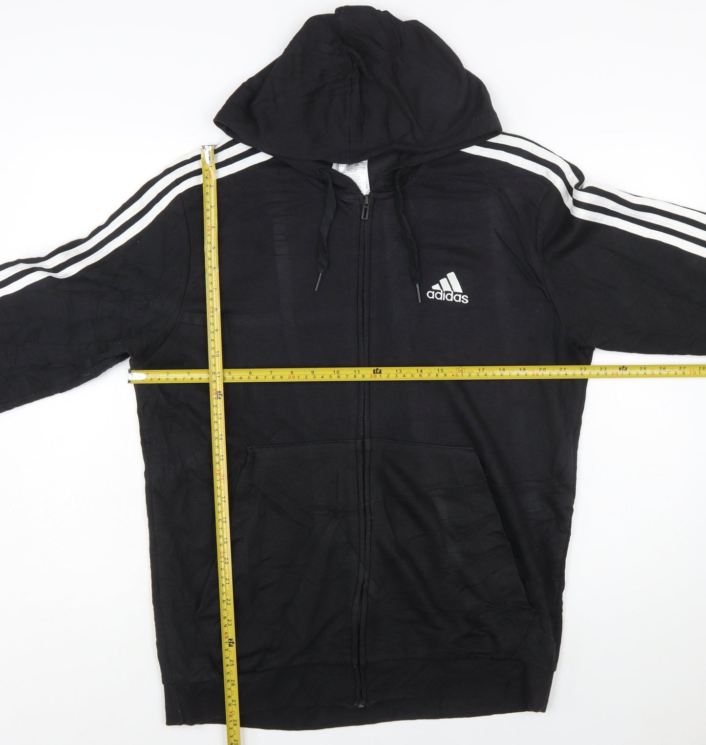 Adidas Mens Black Full Zip Hoodie L Sportswear Jacket