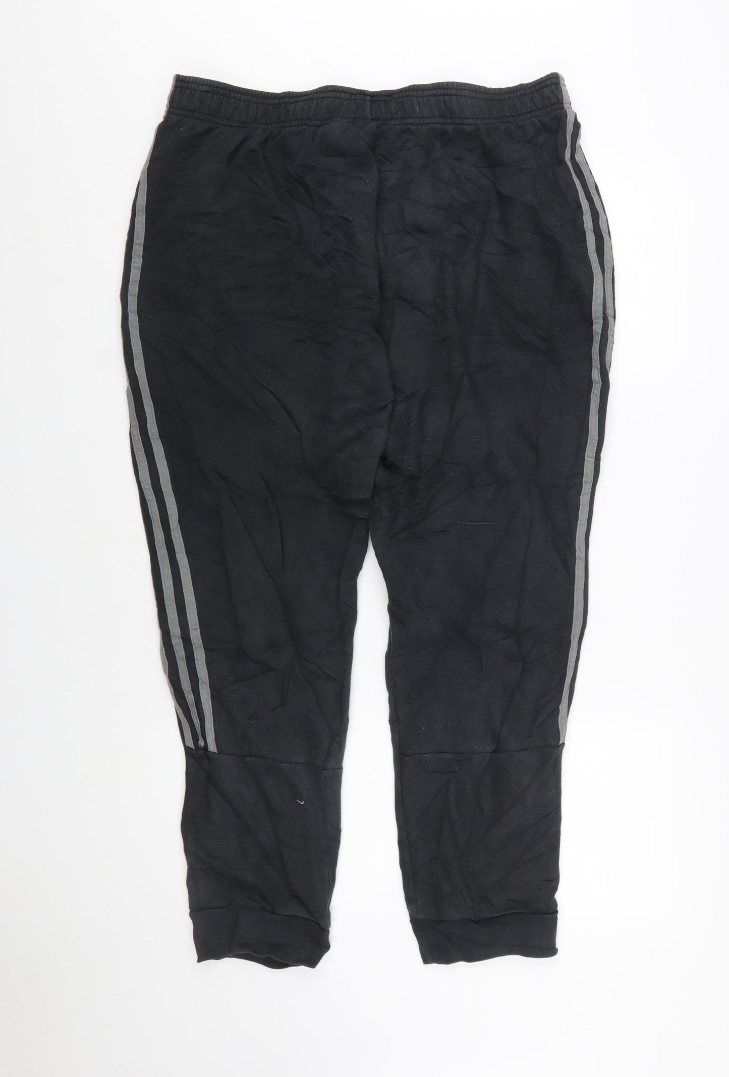 Adidas Mens Black XL Jogger Trousers with Stripe Detail