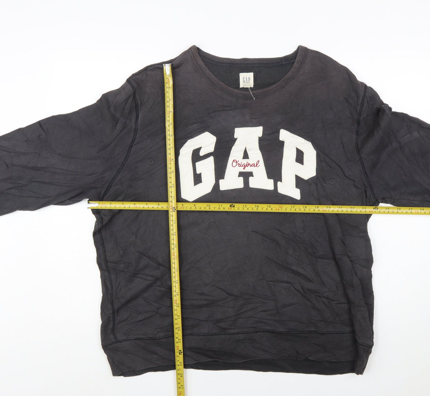 GAP Women’s Black XL Pullover Sweatshirt Original Logo Cotton Blend