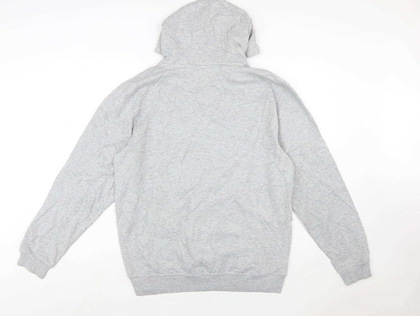 Umbro Mens Grey Pullover Hoodie M Sports Graphic Fleece