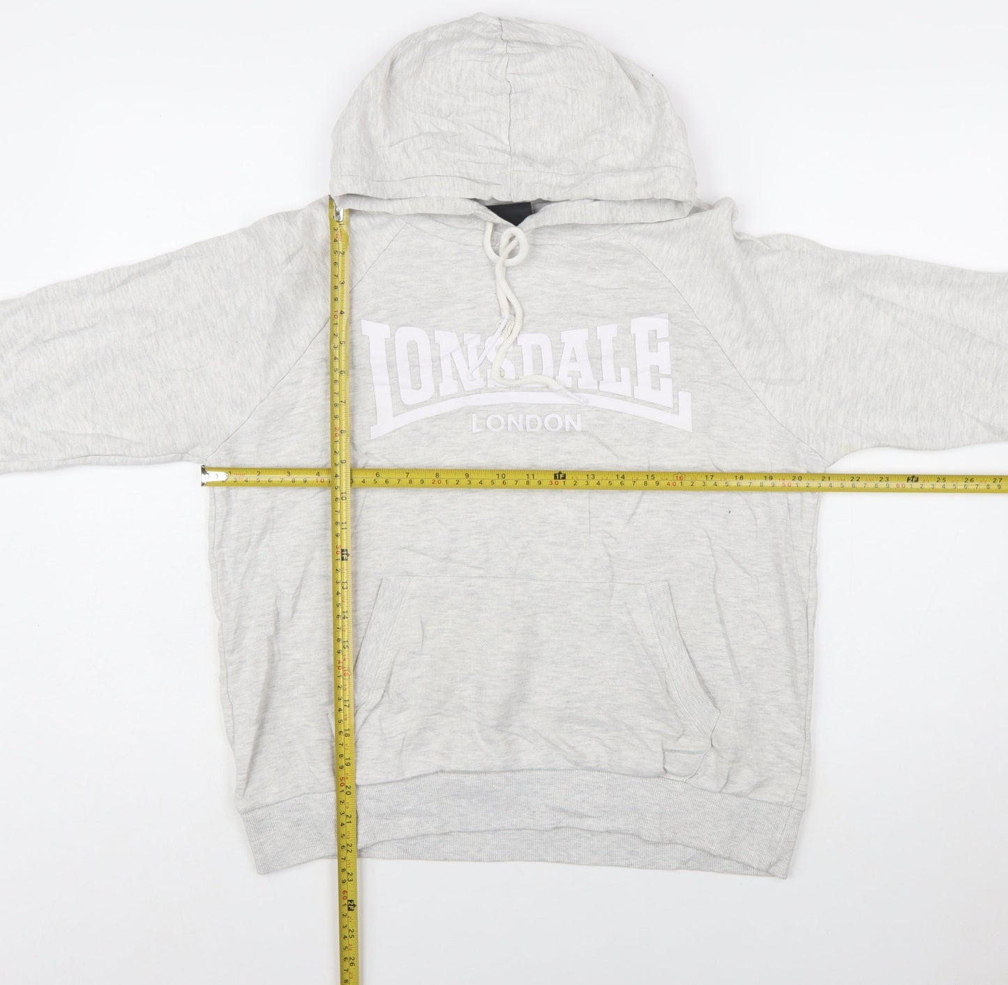 Lonsdale London Women's Grey Pullover Hoodie Size 14