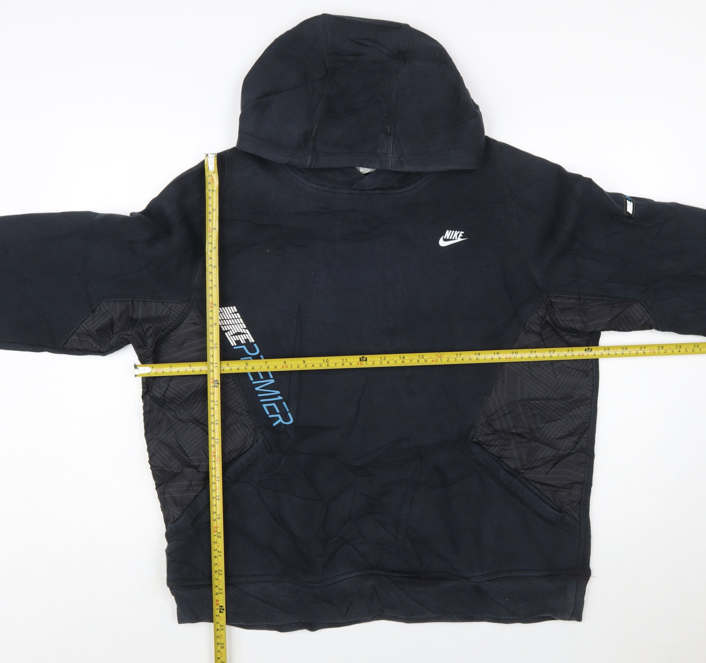 Nike Mens Black L Pullover Hoodie Sportswear Graphic Fleece