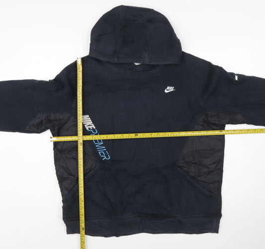 Nike Mens Black L Pullover Hoodie Sportswear Graphic Fleece