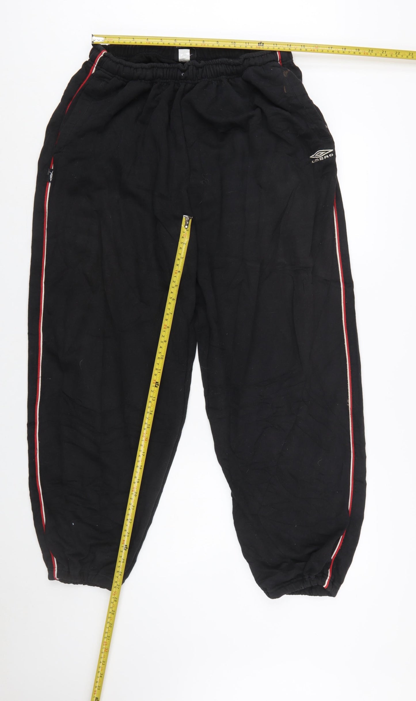 Umbro Men's Black 2XL Jogger Trousers with Side Stripe