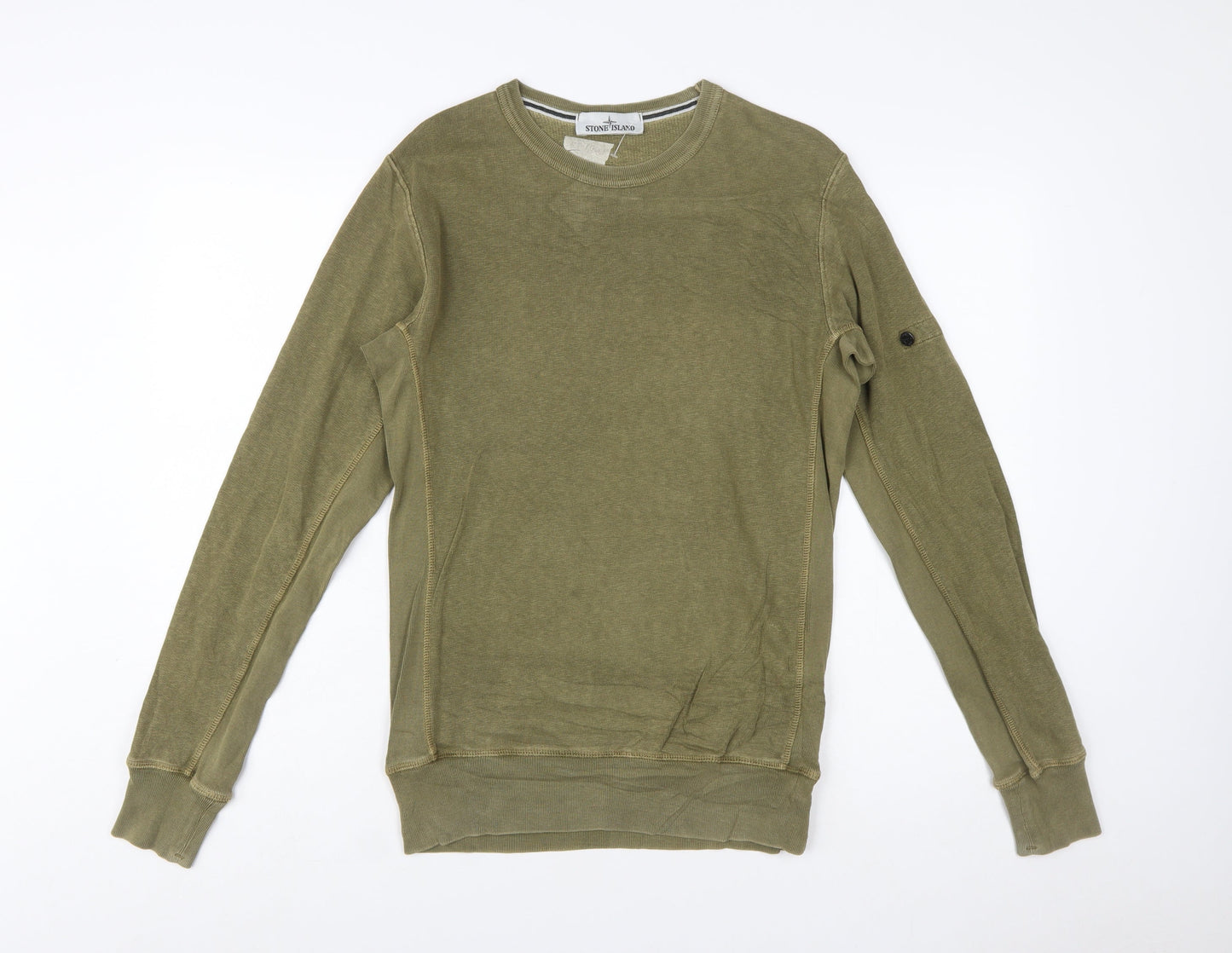 Stone Island Men's Green Regular Fit Sweatshirt Size S