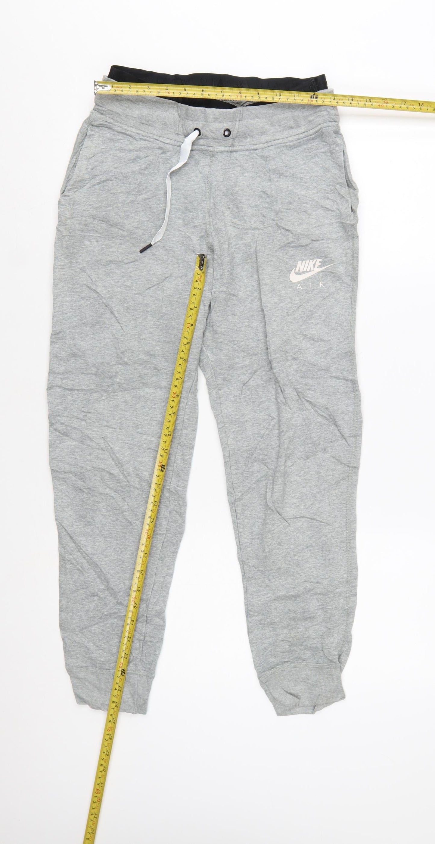 Nike Air Womens Grey Small Jogger Sweatpants Cotton Blend