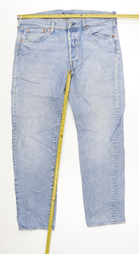 Levi's 501 Men's Blue Regular Fit Straight Leg Jeans W36 L32