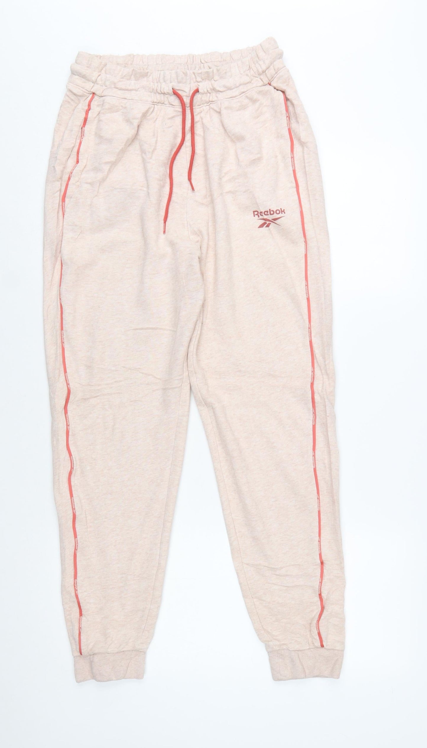 Reebok Women’s Beige Jogger Trousers Medium Cotton Blend