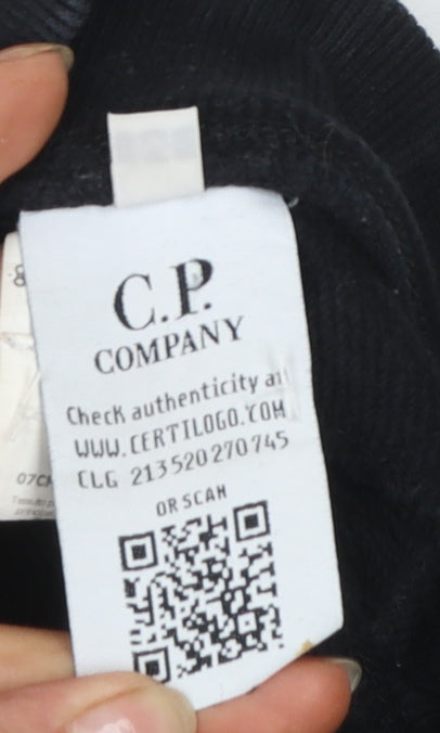 C.P. Company Men's Black Cargo Jogger Trousers Size M