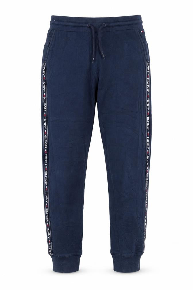 Tommy Hilfiger Men’s Blue Jogger Trousers L Logo Tape Casual