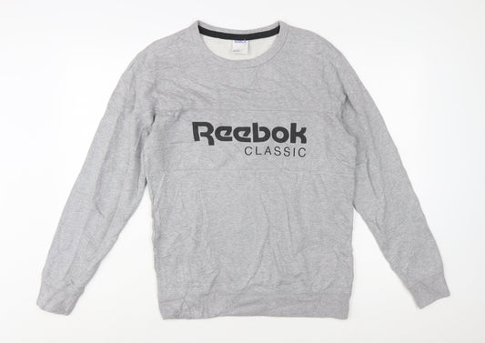 Reebok Classic Mens Grey Small Pullover Sweatshirt