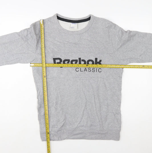 Reebok Classic Mens Grey Small Pullover Sweatshirt
