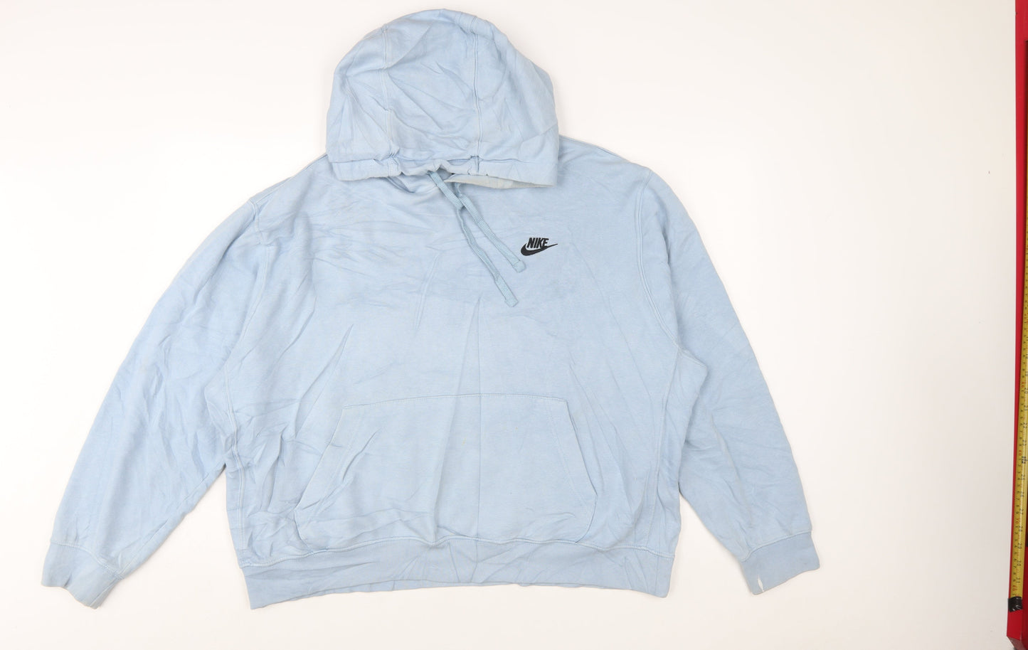 Nike Women’s Blue Pullover Hoodie XL Cotton Blend Casual Sportswear