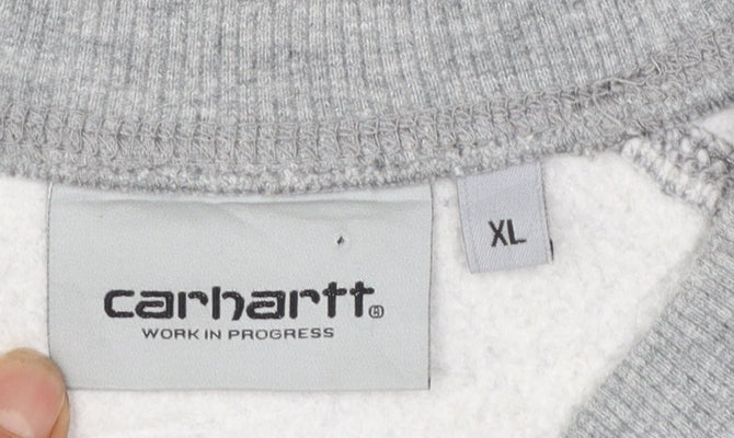 Carhartt Men's Grey XL Pullover Crew Neck Sweatshirt