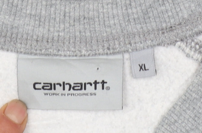 Carhartt Men's Grey XL Pullover Crew Neck Sweatshirt