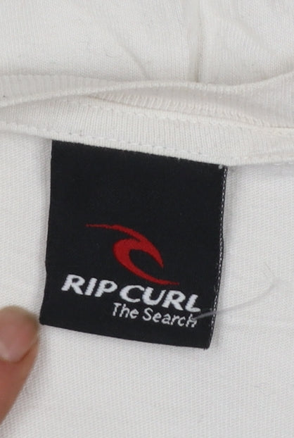 Rip Curl Men’s White Long Sleeve Surf Graphic Cotton T-Shirt XL