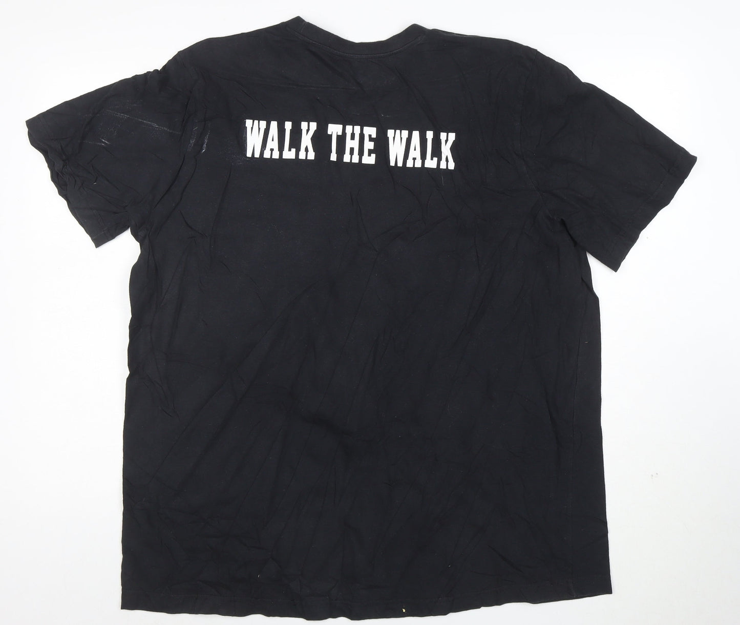 adidas Men’s Black XL Graphic Baseball T-Shirt IRWIN Walk The Walk