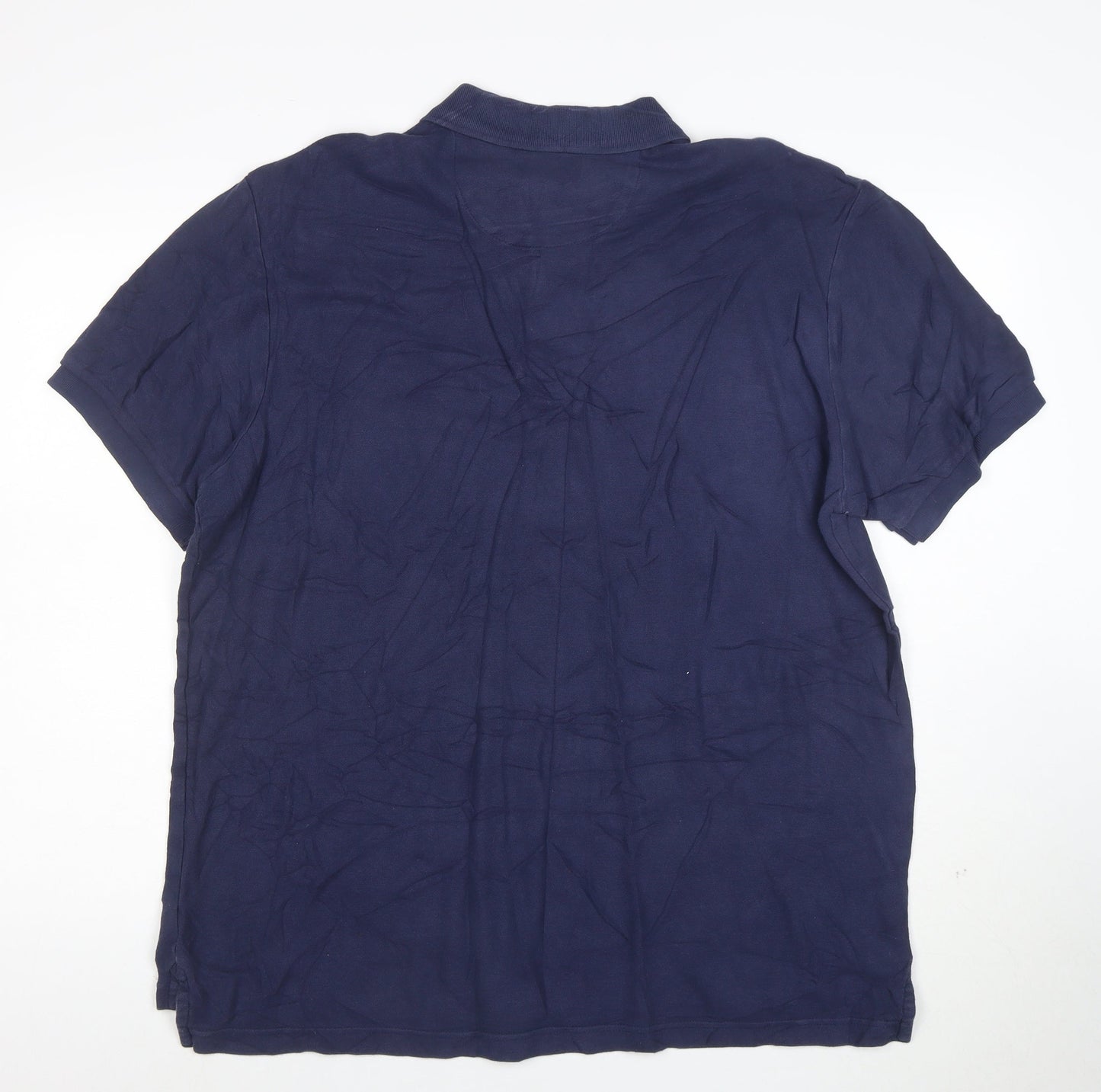 Chaps Men's Blue XL Cotton Short Sleeve Polo Shirt