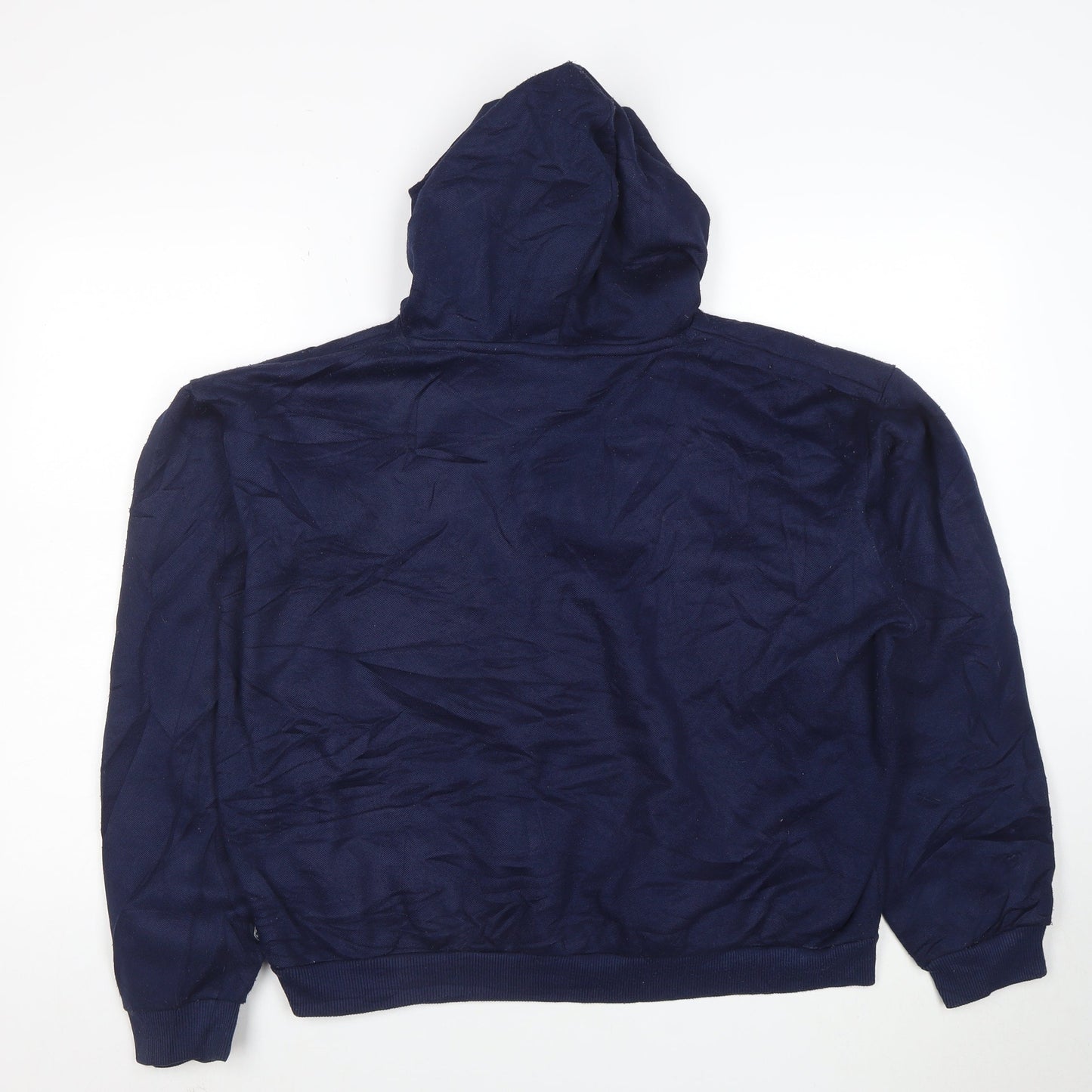 Umbro Mens Navy Blue Pullover Hoodie M Cotton Logo Sportswear